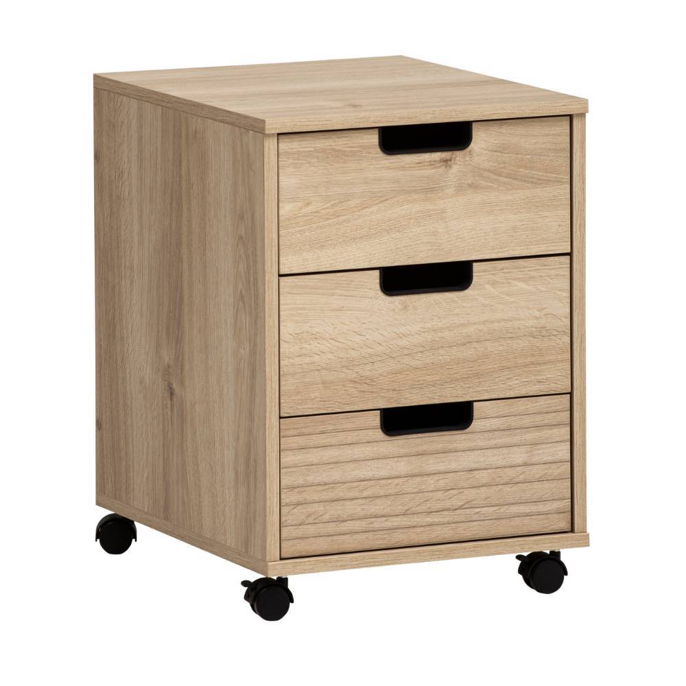 Bürorollcontainer Rasvanna mit drei Schubladen 57 cm hoch
