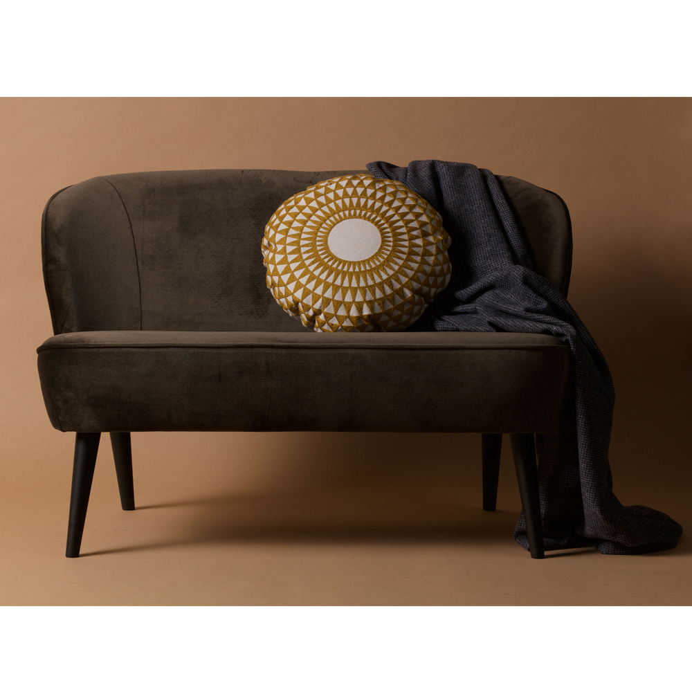 2 Sitzer Sofa Castilla in Dunkelgrün Used Optik 110 cm
