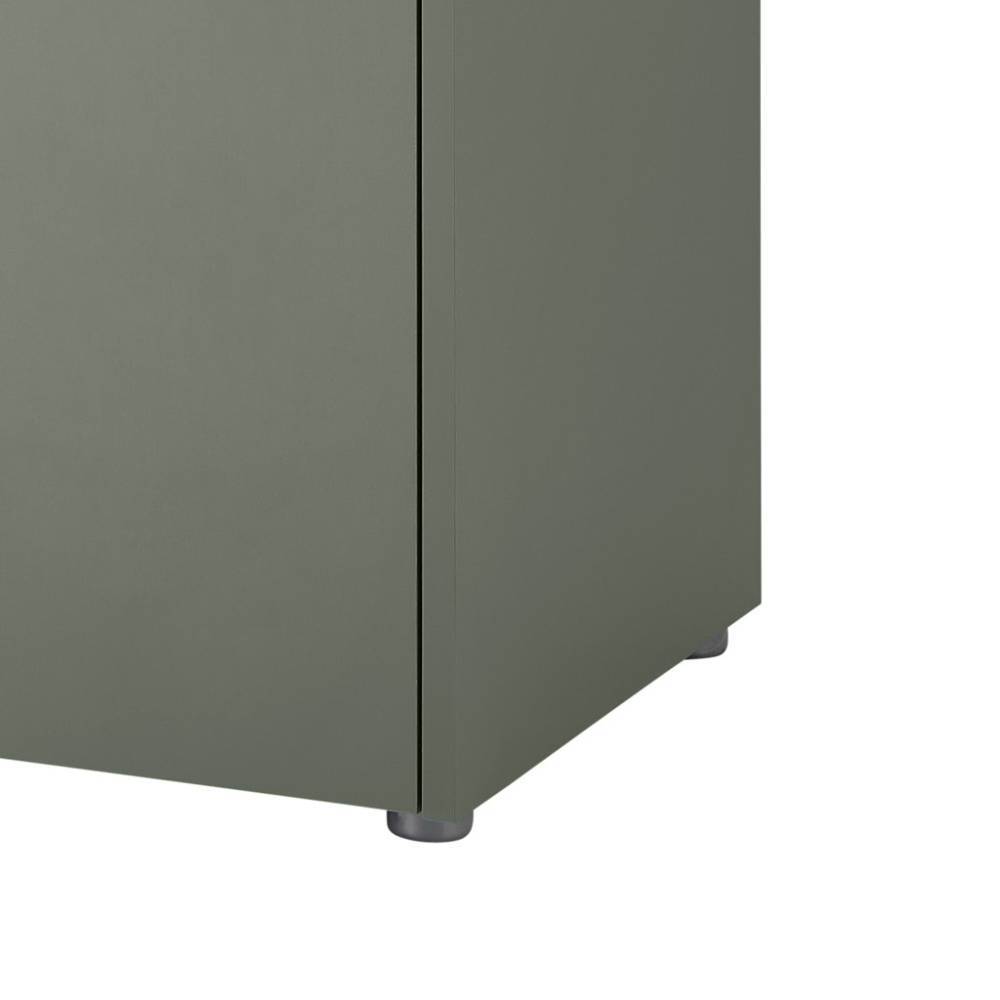 Komplett Garderobe Ulfava in Graugrün und Eichefarben (vierteilig)