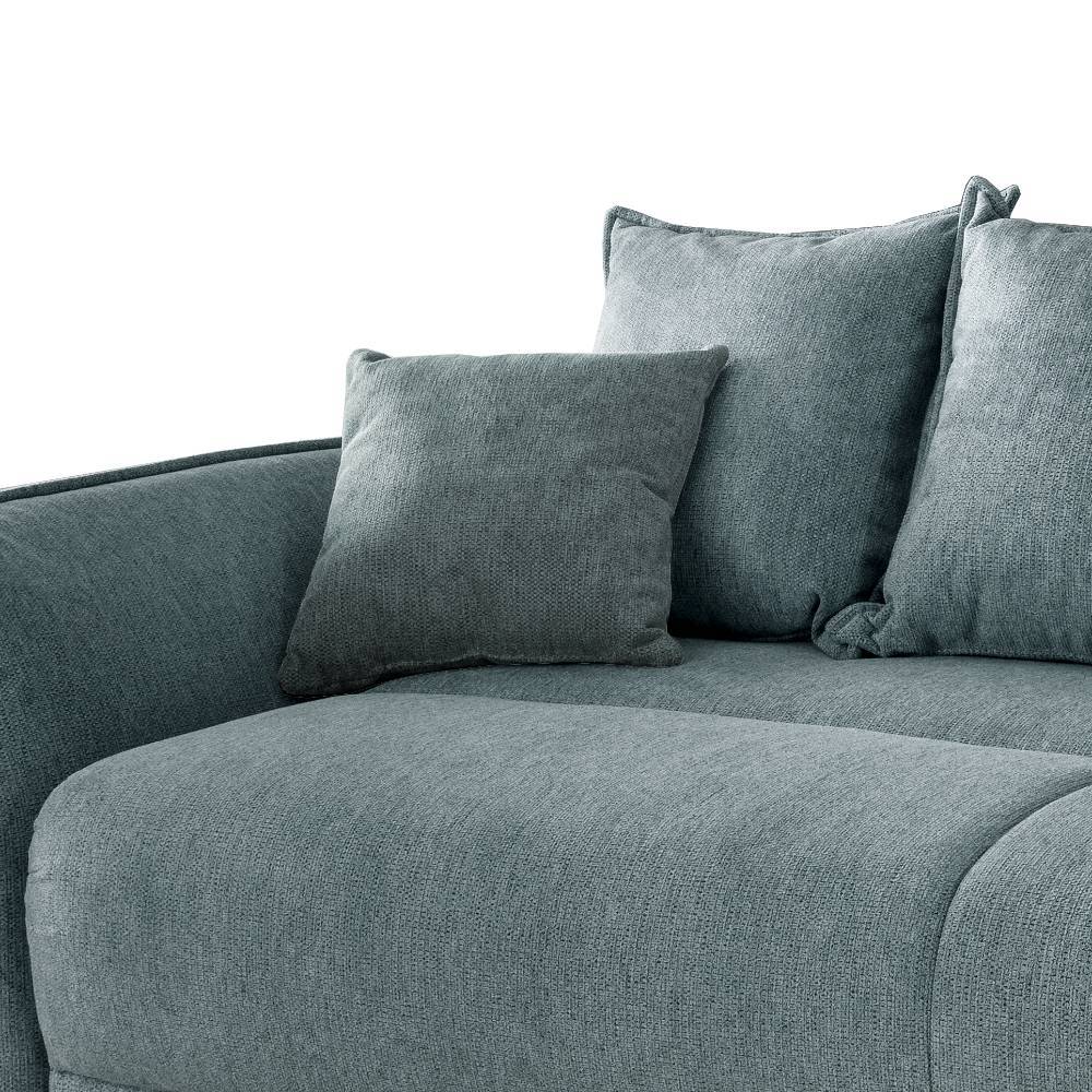 Schlafsofa Adira in Mintgrün mit Bettkasten