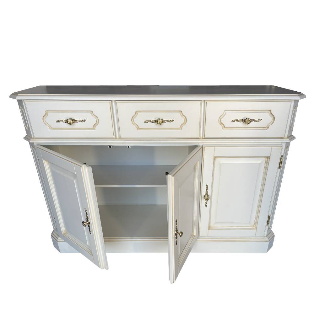 Esszimmersideboard Eckomy mit drei Schubladen und Drehtüren