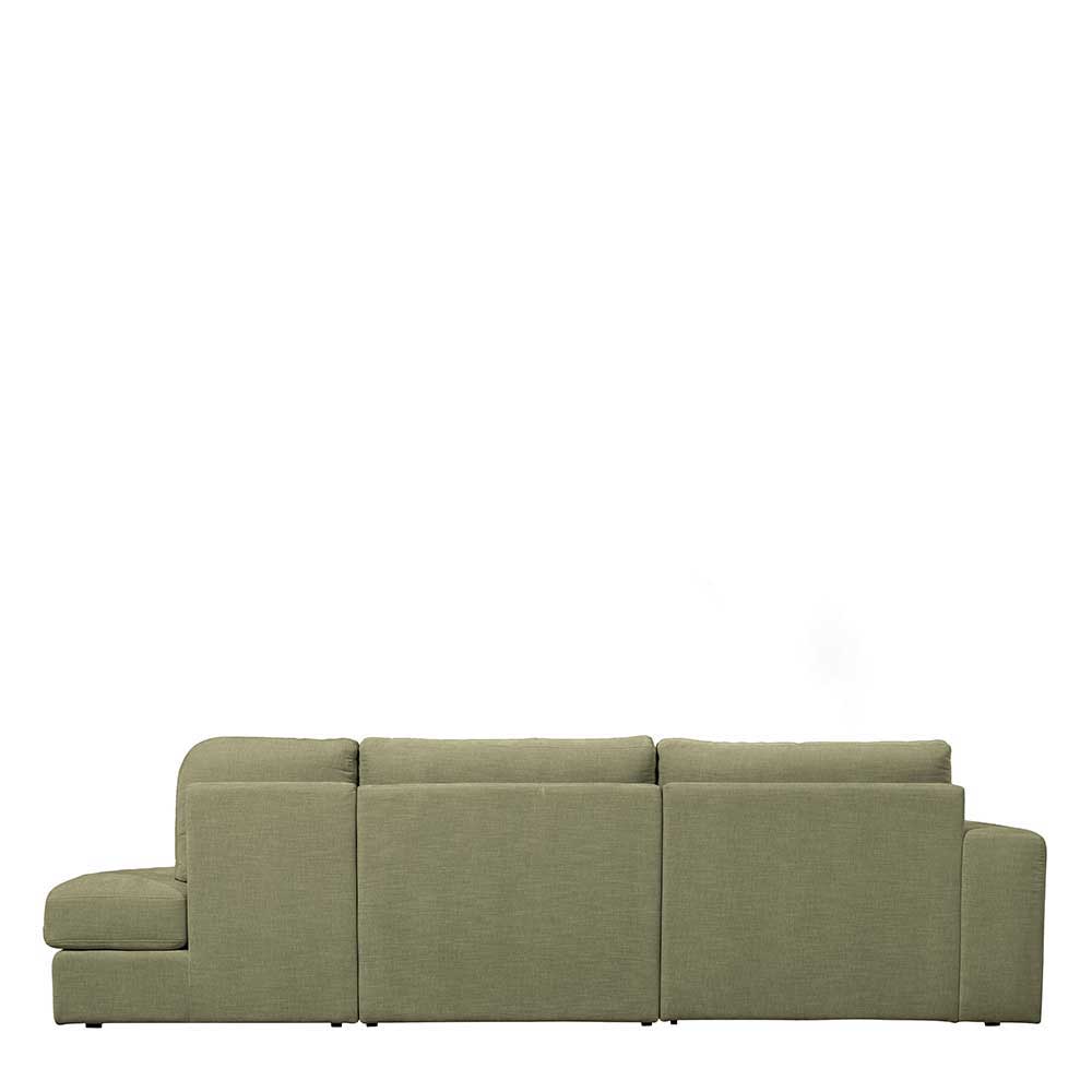 Modulcouch in Graugrün Karyon aus Webstoff in modernem Design