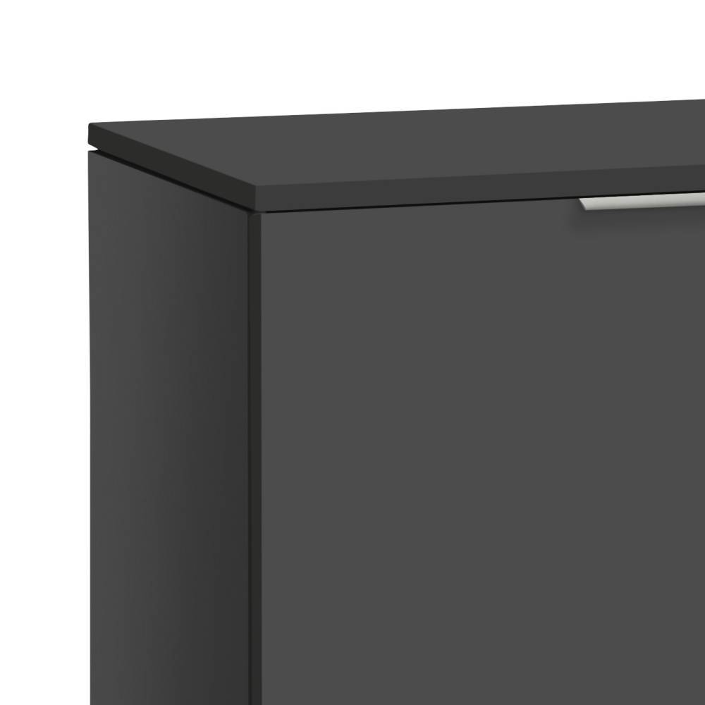 Kommode Quinta in Anthrazit mit Drehtüren