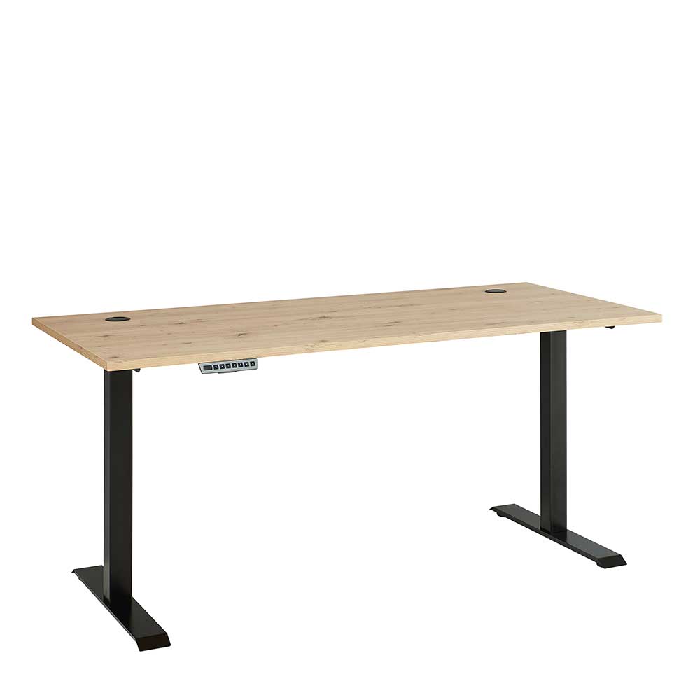 Höhenverstellbarer Schreibtisch Esdravos 160 cm breit und 77 cm tief