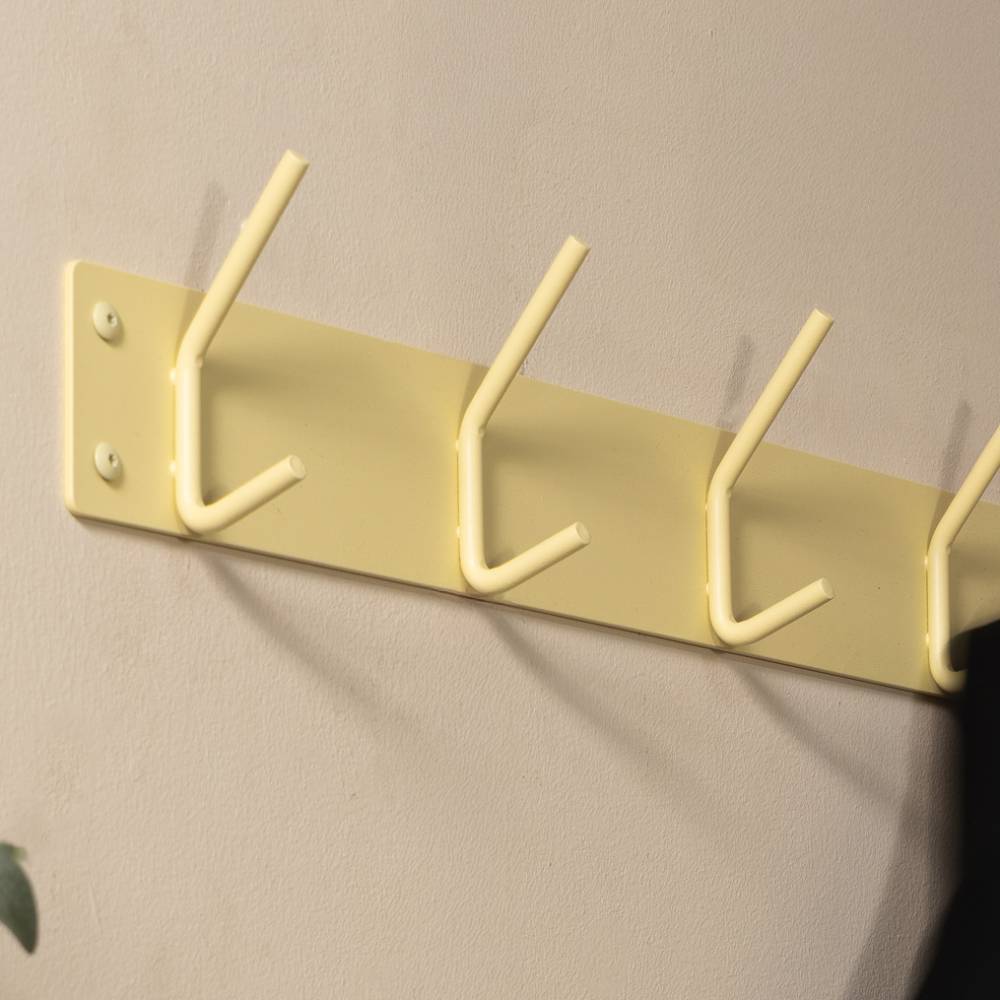 Metall Wandhaken Embus in Gelb 70 cm breit