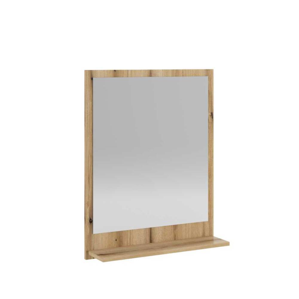 Gäste WC Waschplatz Set Pattinos in Grau und Wildeichefarben (zweiteilig)