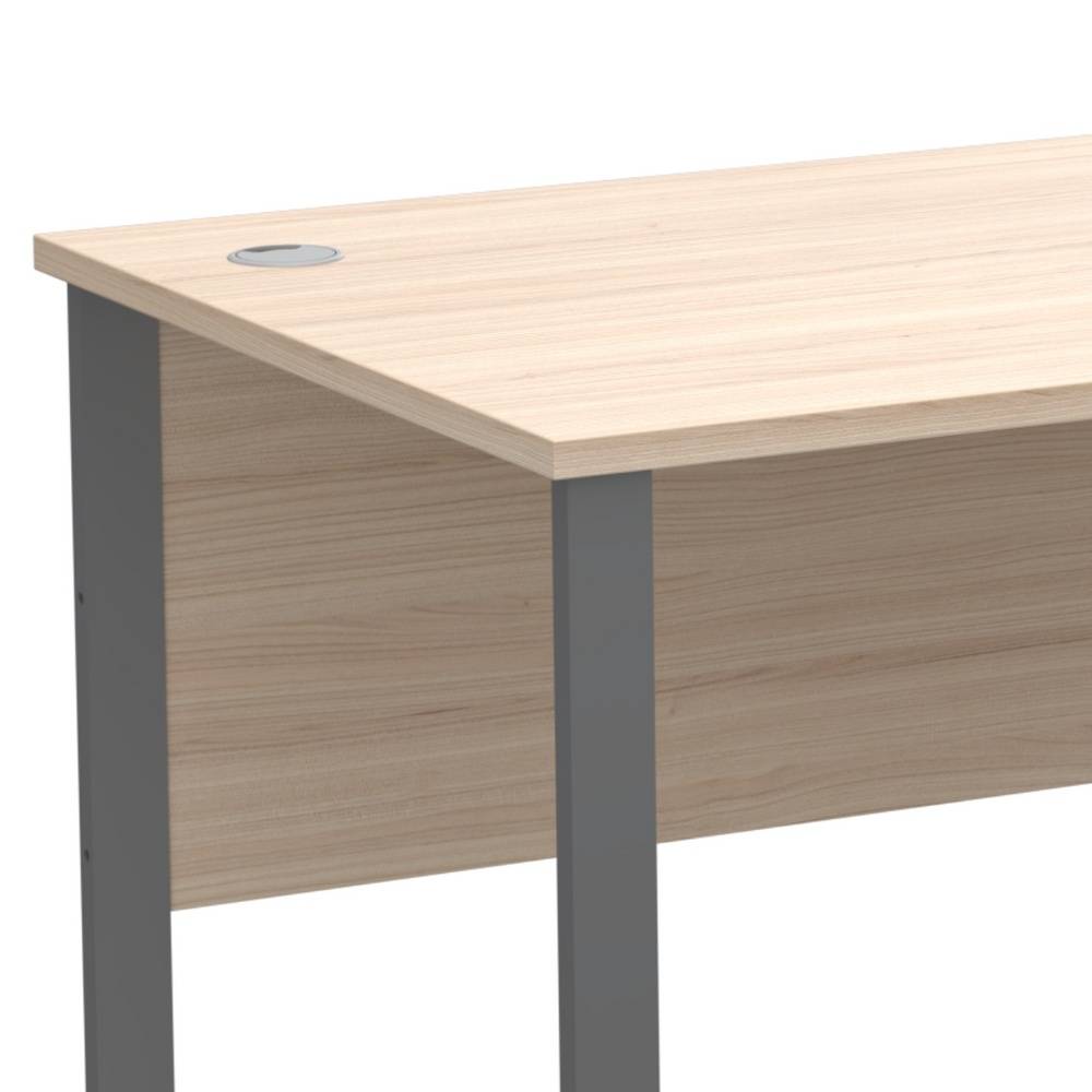 Schreibtisch Brasova mit Bügelgestell und Knieraumblende