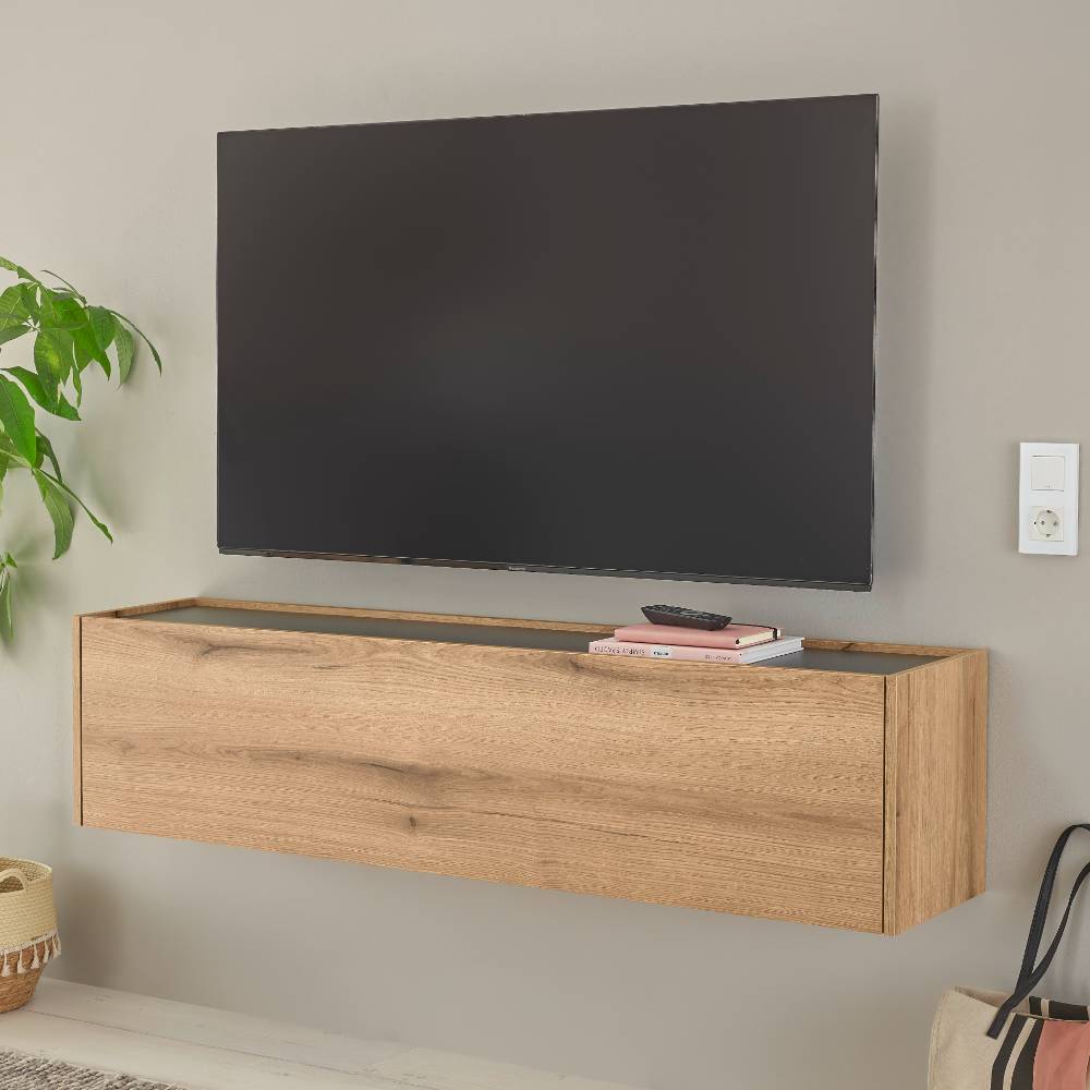 Schrankwand Wohnzimmer Castilla in modernem Design fünfteilig (fünfteilig)
