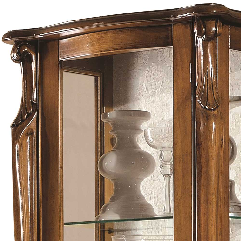 Wohnzimmer Vitrinenschrank Savolina in italienischem Stil barocke Form