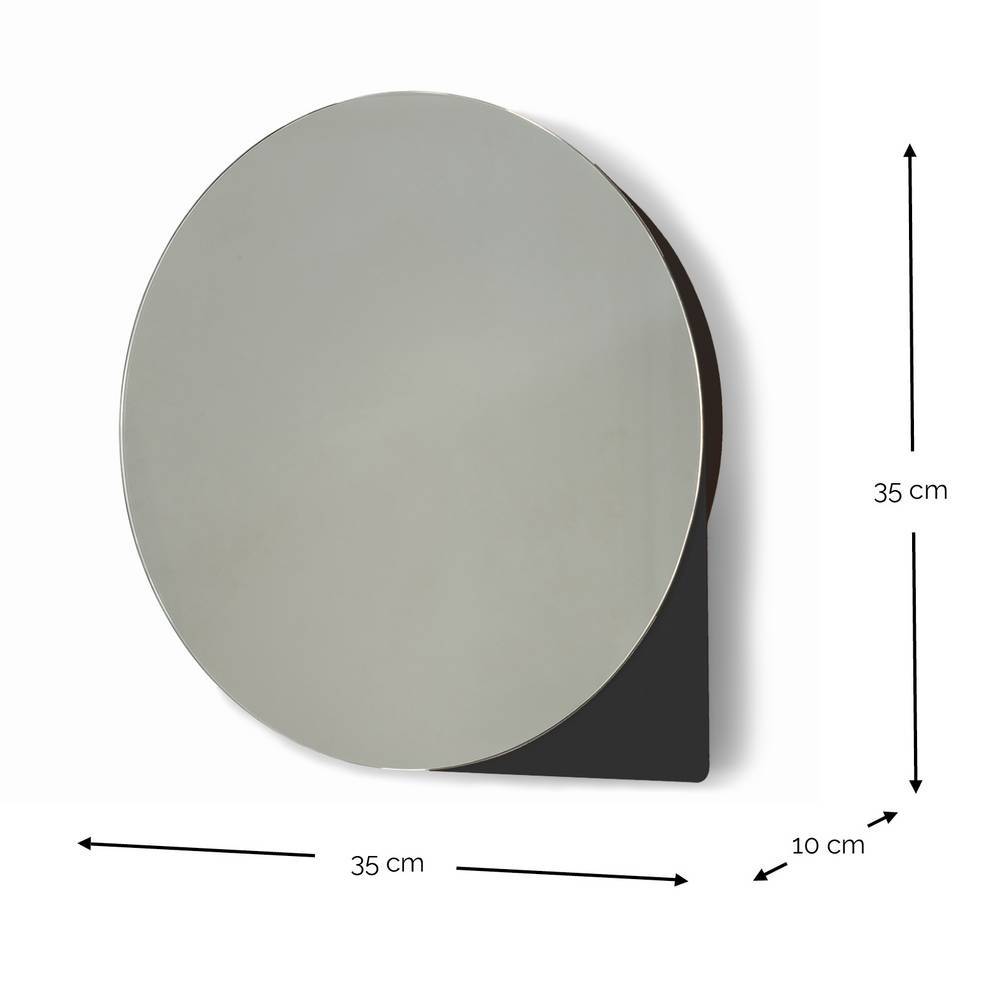 Spiegelschrank Bad Roman in Schwarz und modernem Design