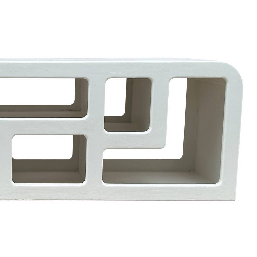 TV Lowboard Janyna im Skandi Design mit sechs offenen Fächern