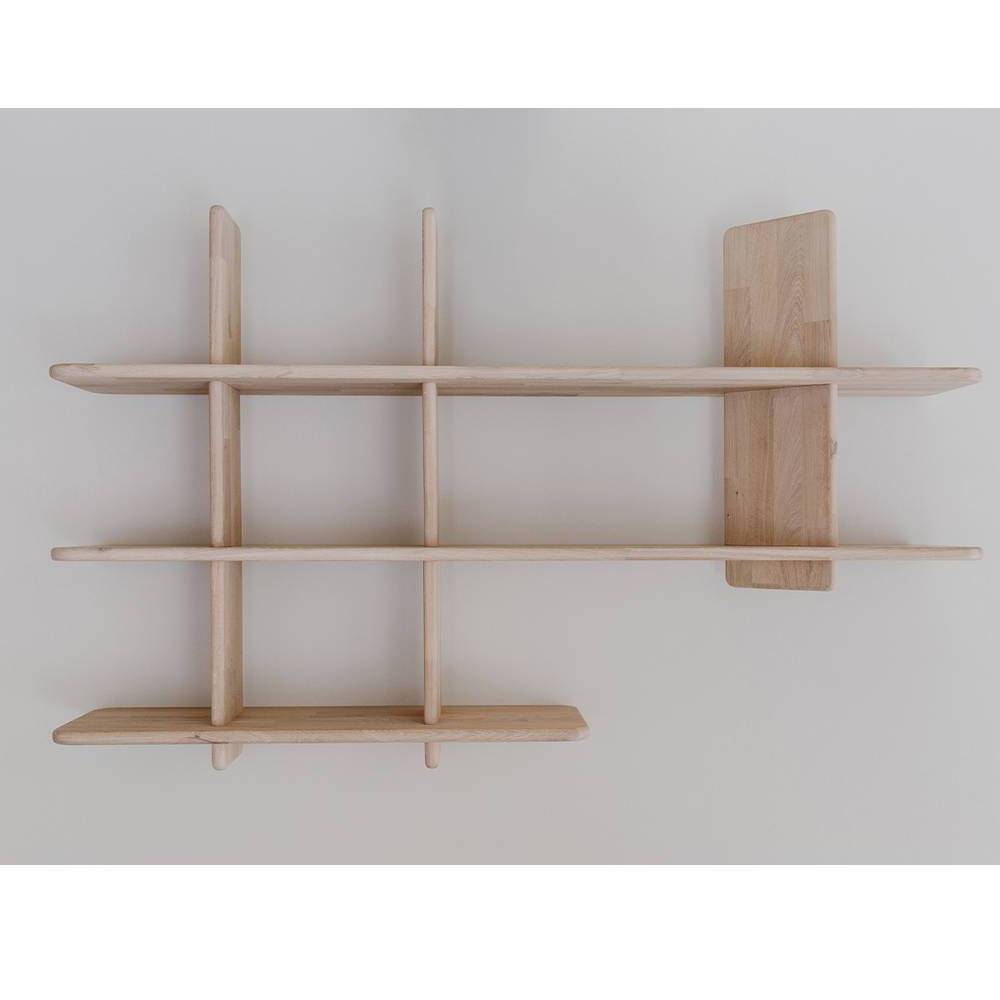 Massivholzregal Castlon im Skandi Design 140 cm breit