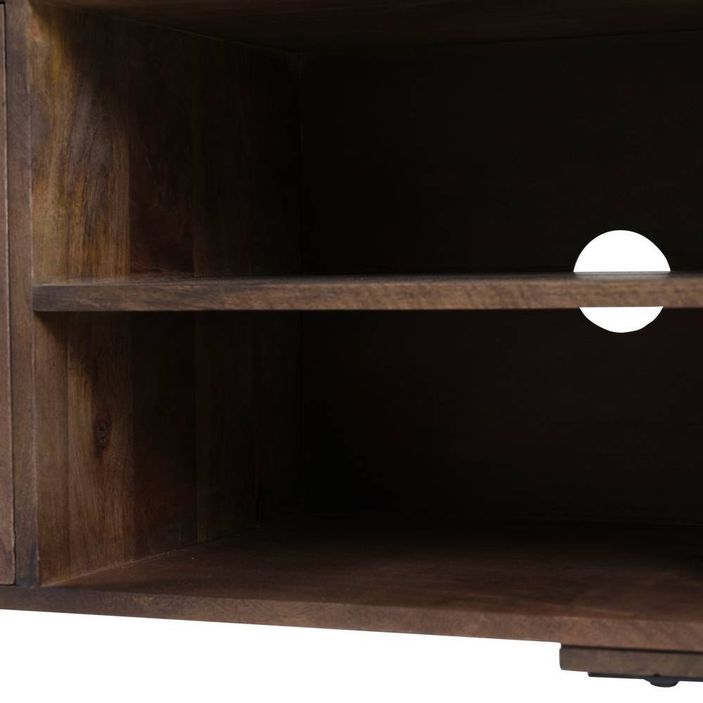 Fernseh Unterschrank Ostora in Walnussfarben 190 cm breit