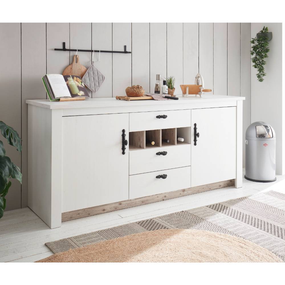 Küchenschrank Flurencina im Landhausstil 202 cm breit