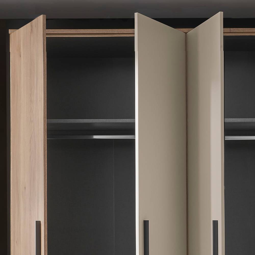 Komplettschlafzimmer Mero in modernem Design mit LED Beleuchtung (vierteilig)