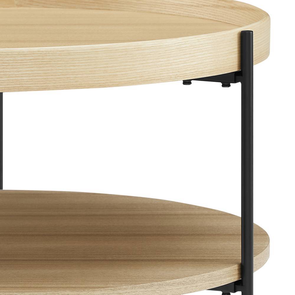 Zweisatztisch Snoudy in runder Form im Skandi Design (zweiteilig)