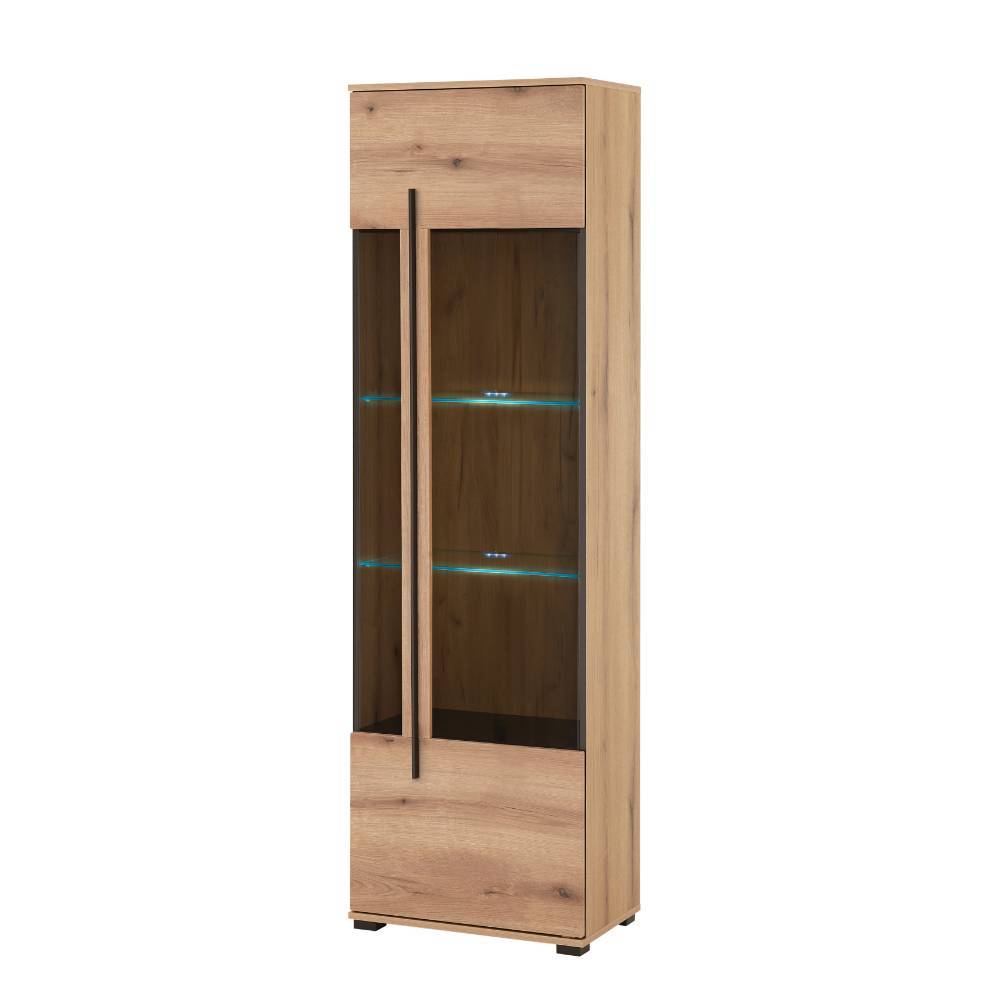 TV Wohnwand Cemutra in modernem Design - Eichefarben (vierteilig)