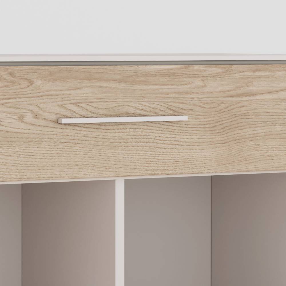 Schuhschrank Fortlanda mit einer Schublade und Drehtüren
