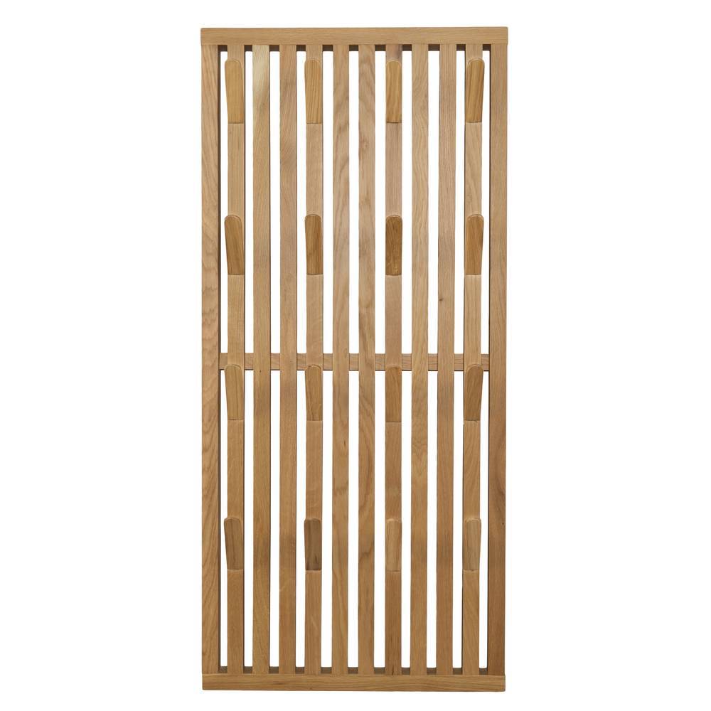 Wandgarderobe Jadamos aus Eiche Massivholz in modernem Design