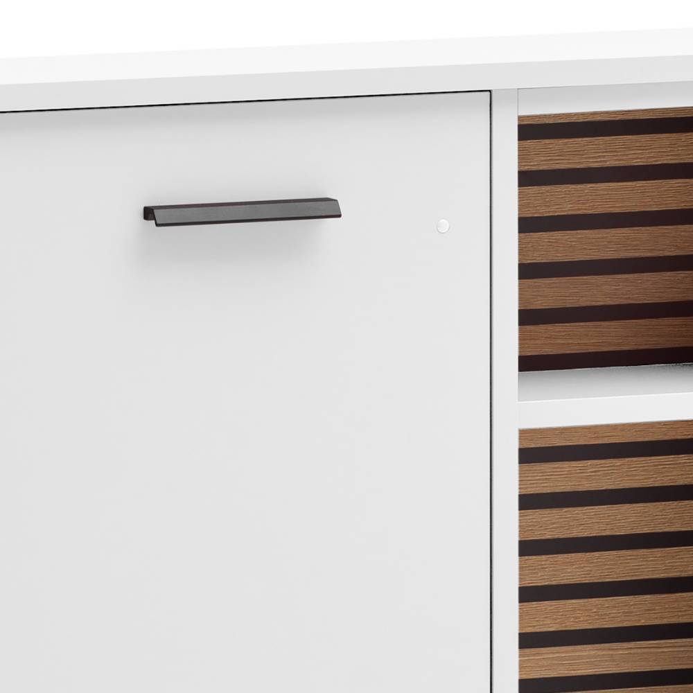 Bad Nischenschrank Forcelan mit Toilettenpapierhalter 71 cm breit