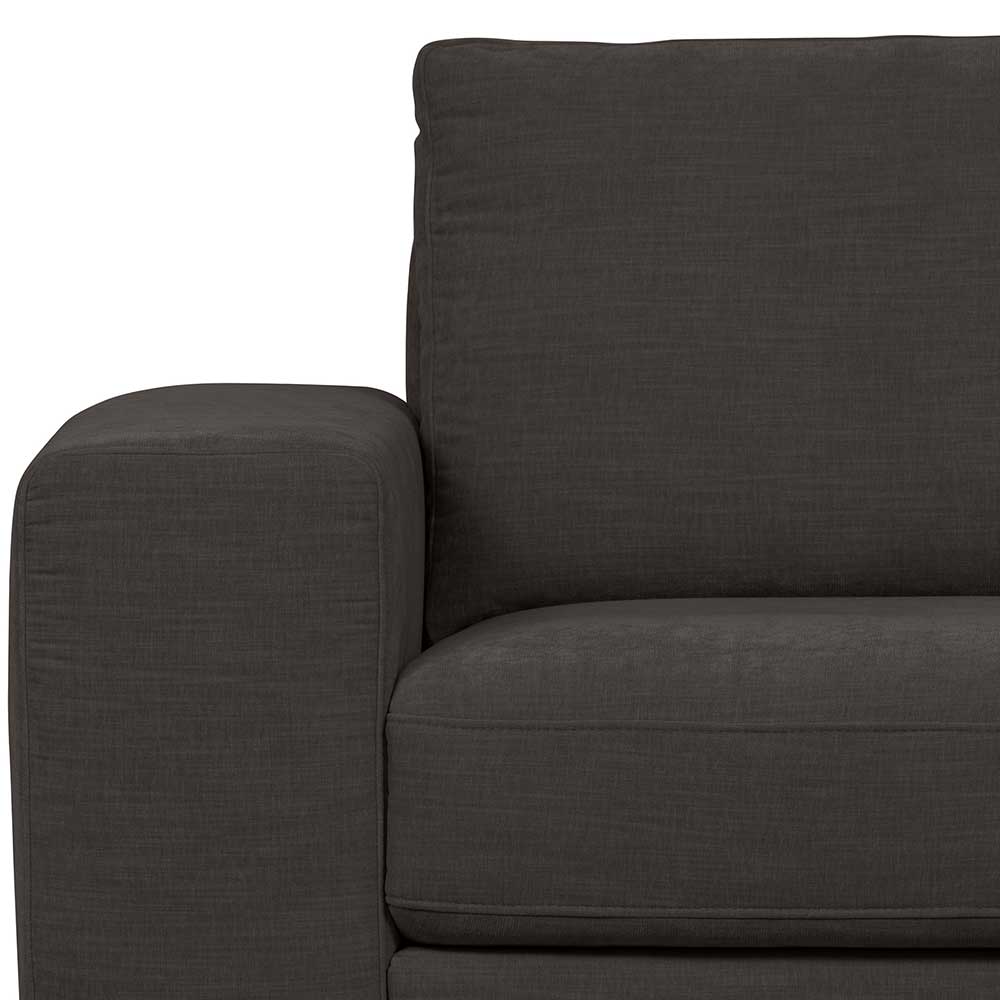Modul Sofa Lehne links Trois in Anthrazit 115 cm breit