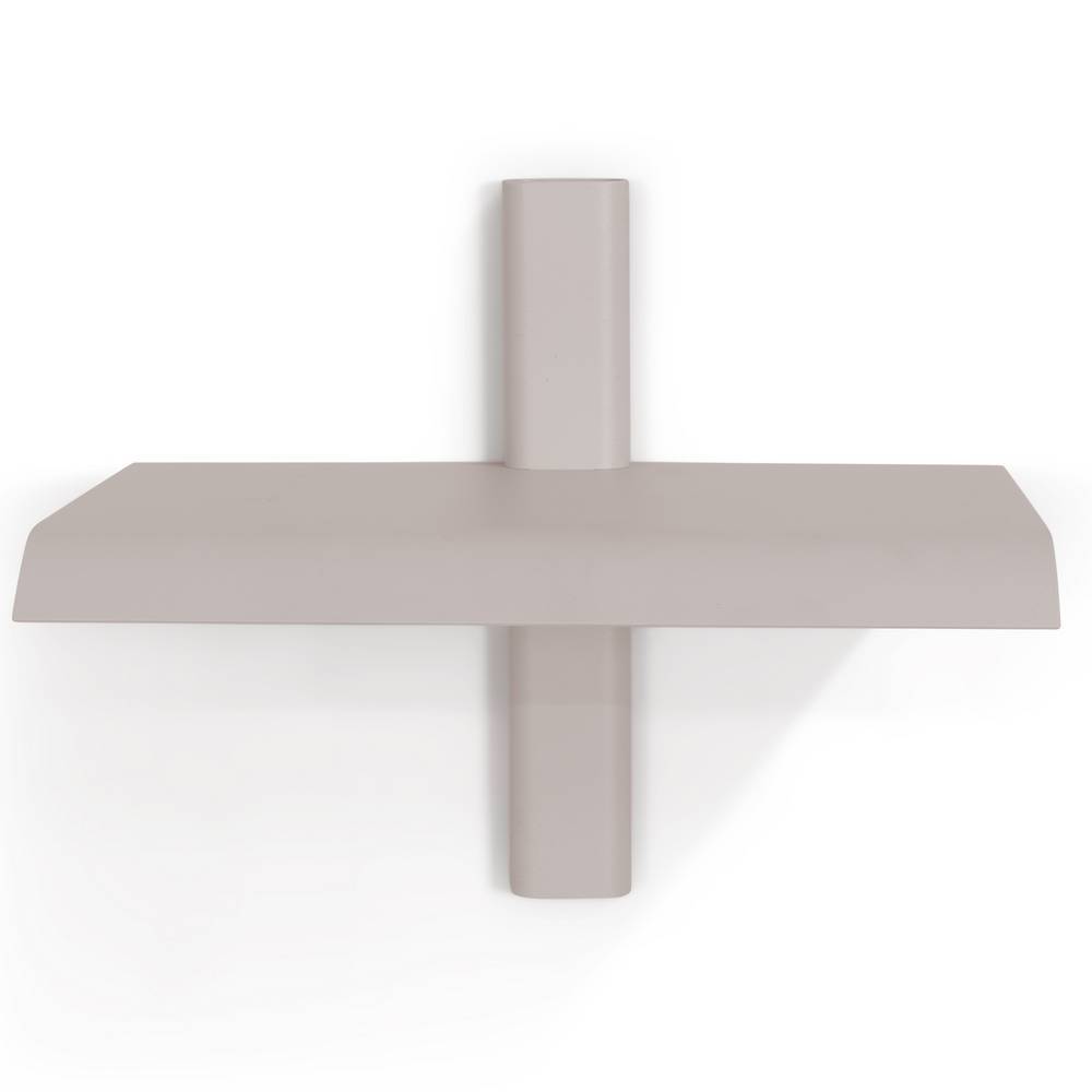 Wand Regal Giuliano in Taupe pulverbeschichtet 28 cm breit
