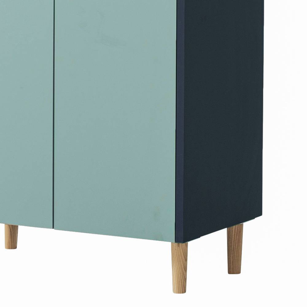 Badezimmer Hochschrank Elliot in Taubenblau und Dunkelblau
