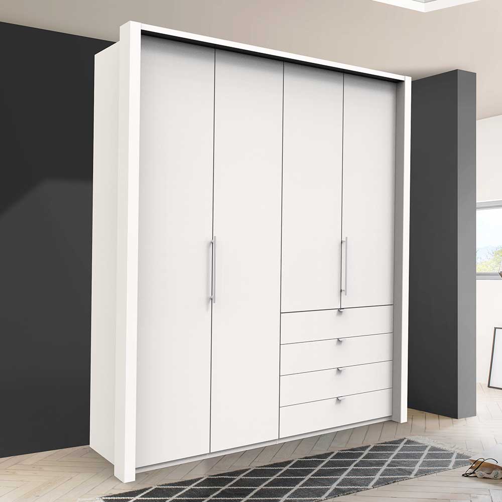 Falttüren Schlafraumschrank Emiliano in Weiß Made in Germany