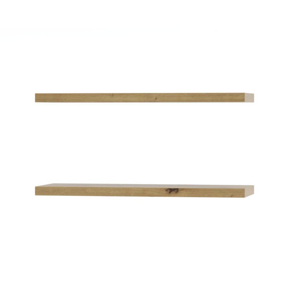 Design Wohnwand Yarisis in Dunkelgrau und Wildeichefarben (achtteilig)