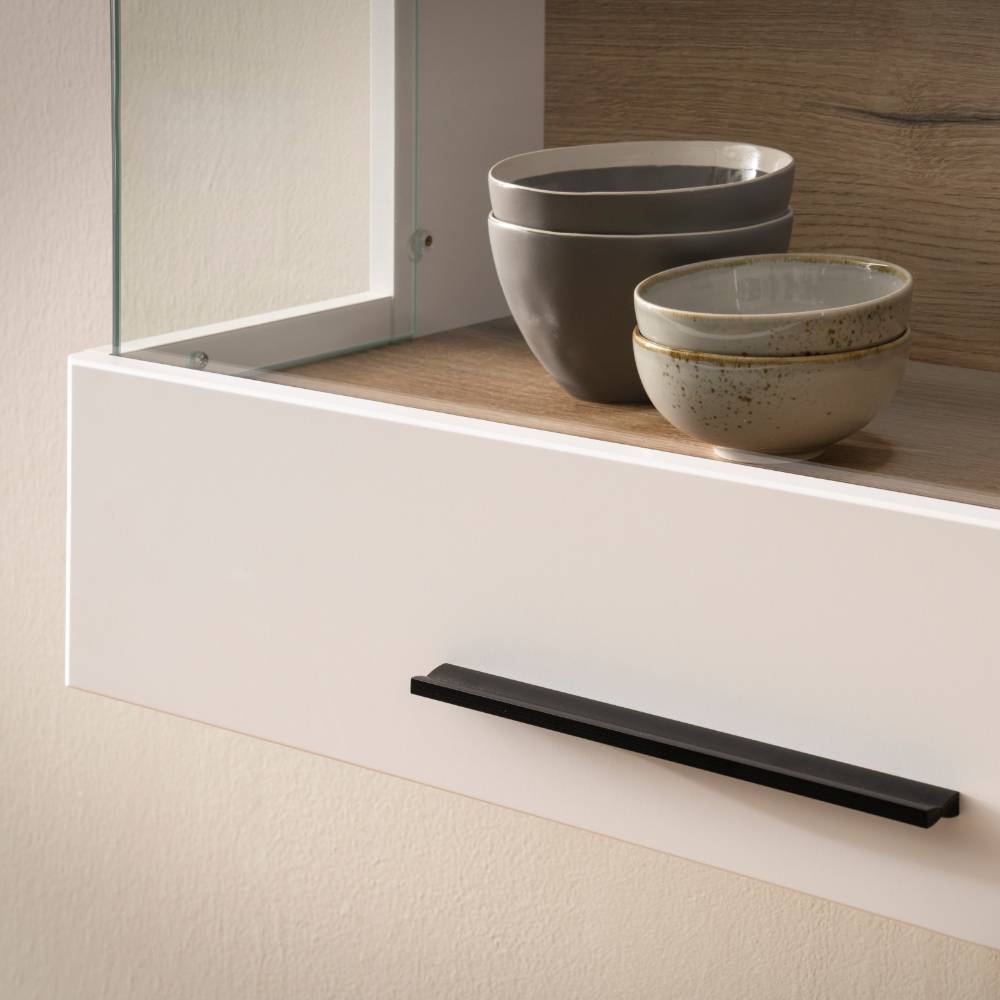 Wohnwand Vrenessa in modernem Design 200 cm hoch (vierteilig)