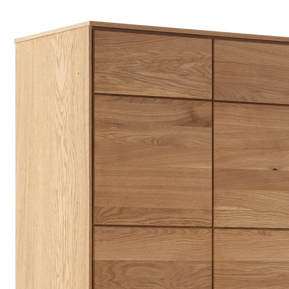 Dielenschrank Sisam in Wildeichefarben 195 cm hoch