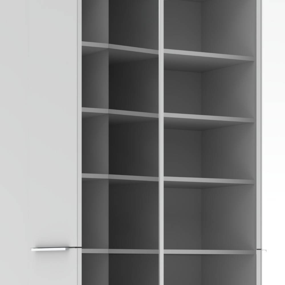 Dielenkleiderschrank Pandoro 41 cm tief mit Spiegeltür