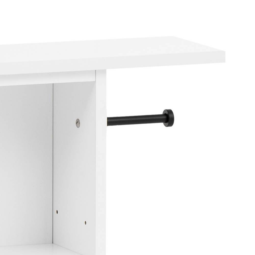 Bad Nischenschrank Linz mit Toilettenpapierhalter und Drehtür