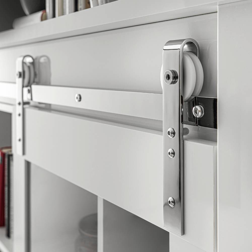 Stauraumvitrine Melvyno mit drei Schubladen in modernem Design