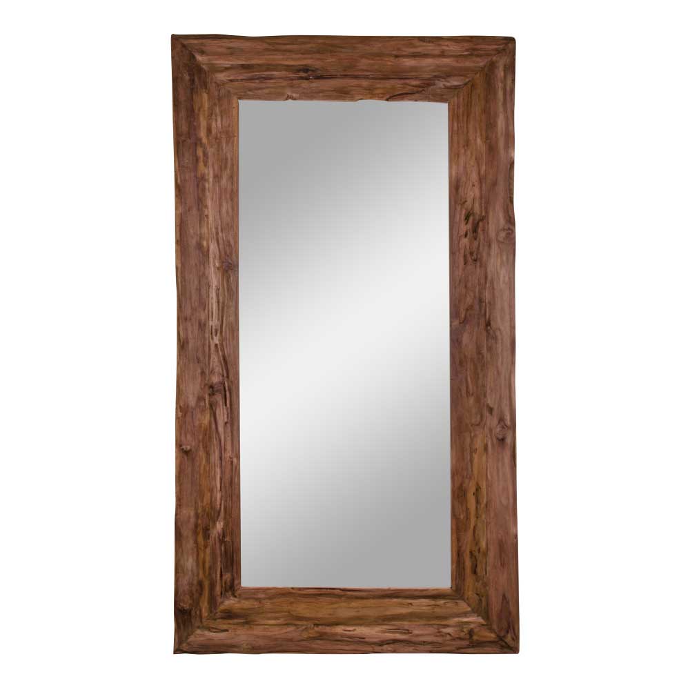 Wandspiegel Pedder aus Teak Recyclingholz 180 cm hoch