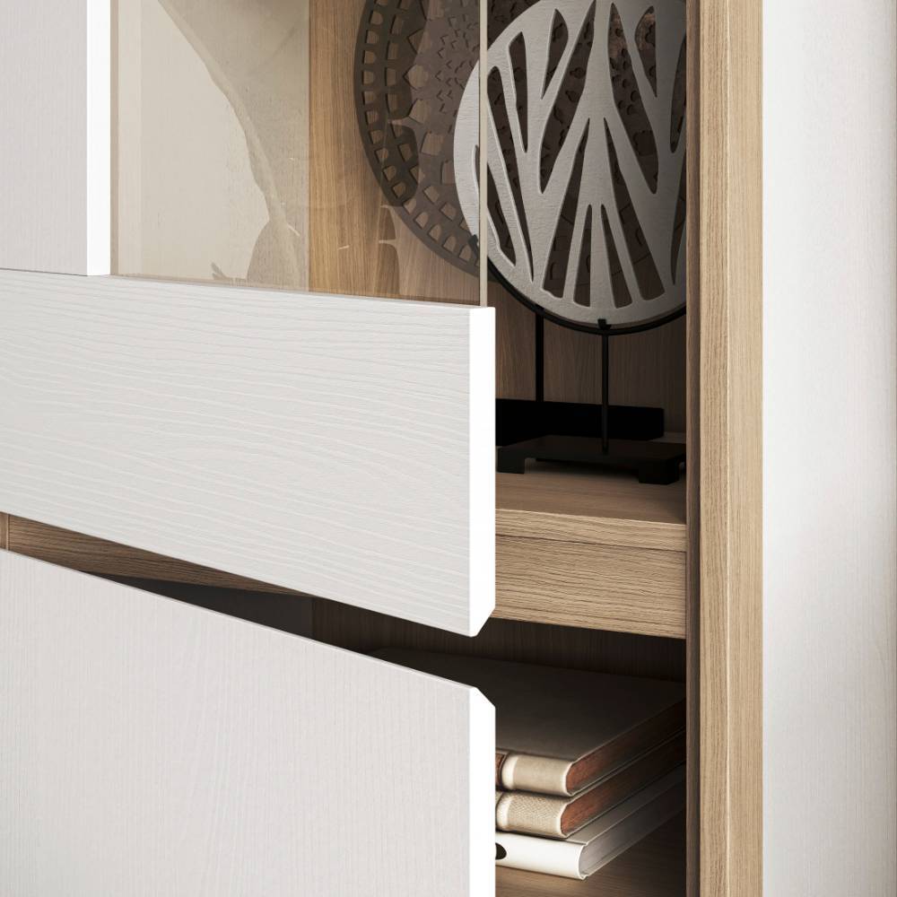 Wohnwand Labrassa vierteilig im Skandi Design (vierteilig)