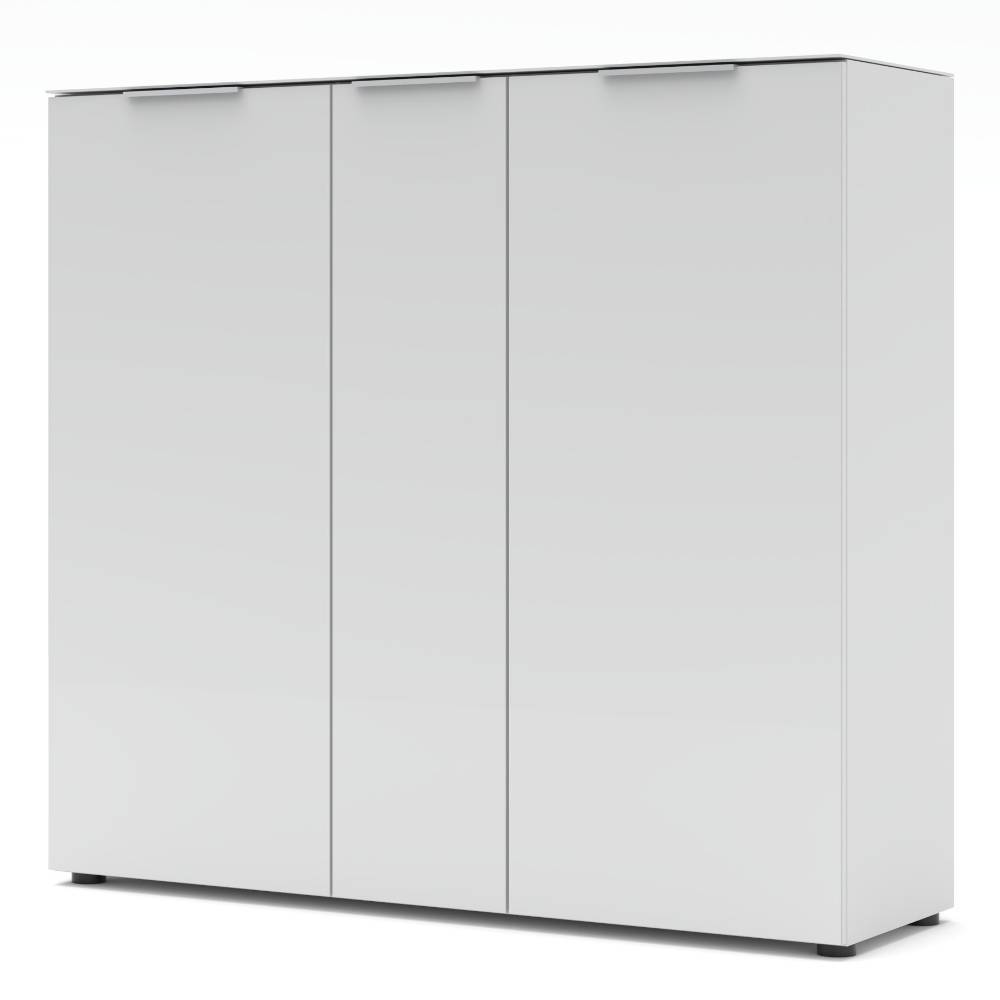 Highboard Pandoro mit Drehtüren und Metallgriffen