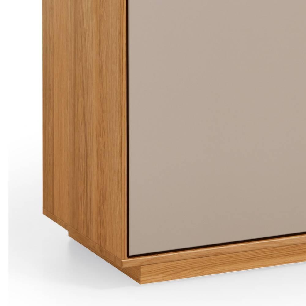 Schuhschrank Frasyn mit einer Schublade in Taupe