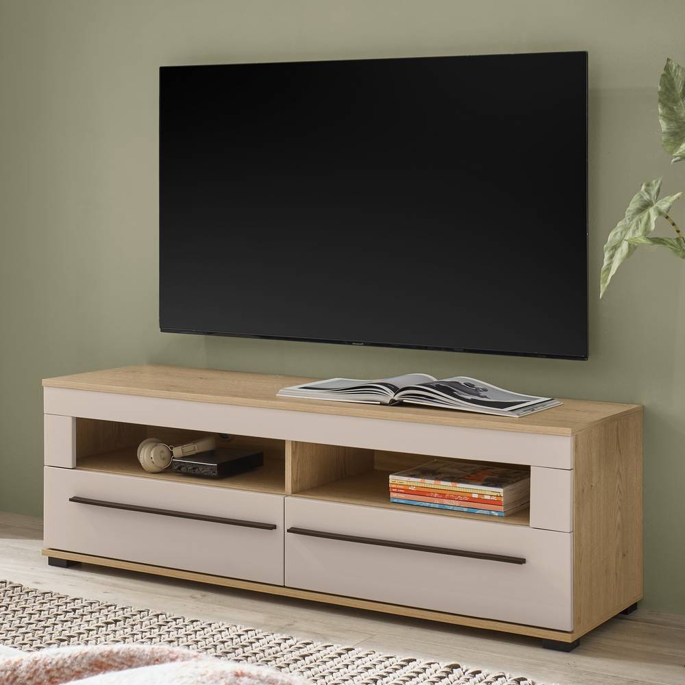 Fernsehmöbel Helina mit zwei Schubladen 140 cm breit