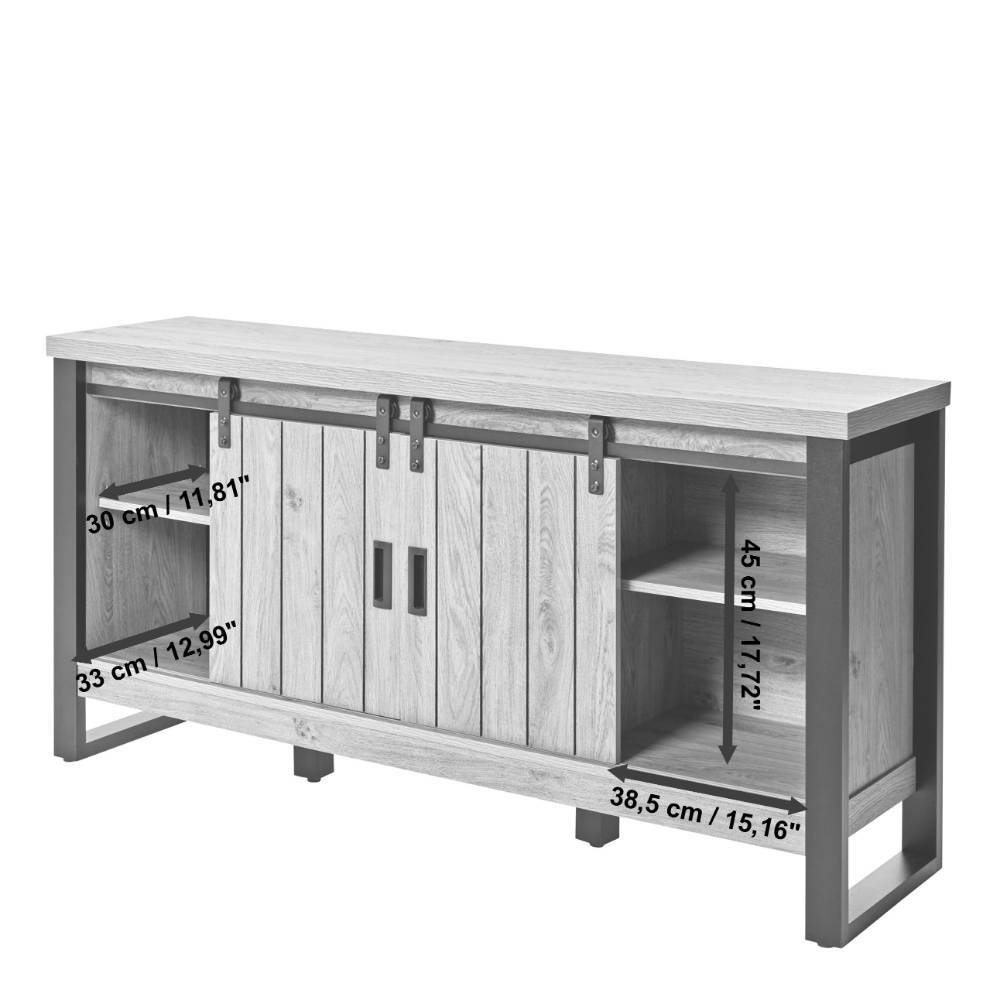 Sideboard Francara im Landhausstil mit Bügelgestell