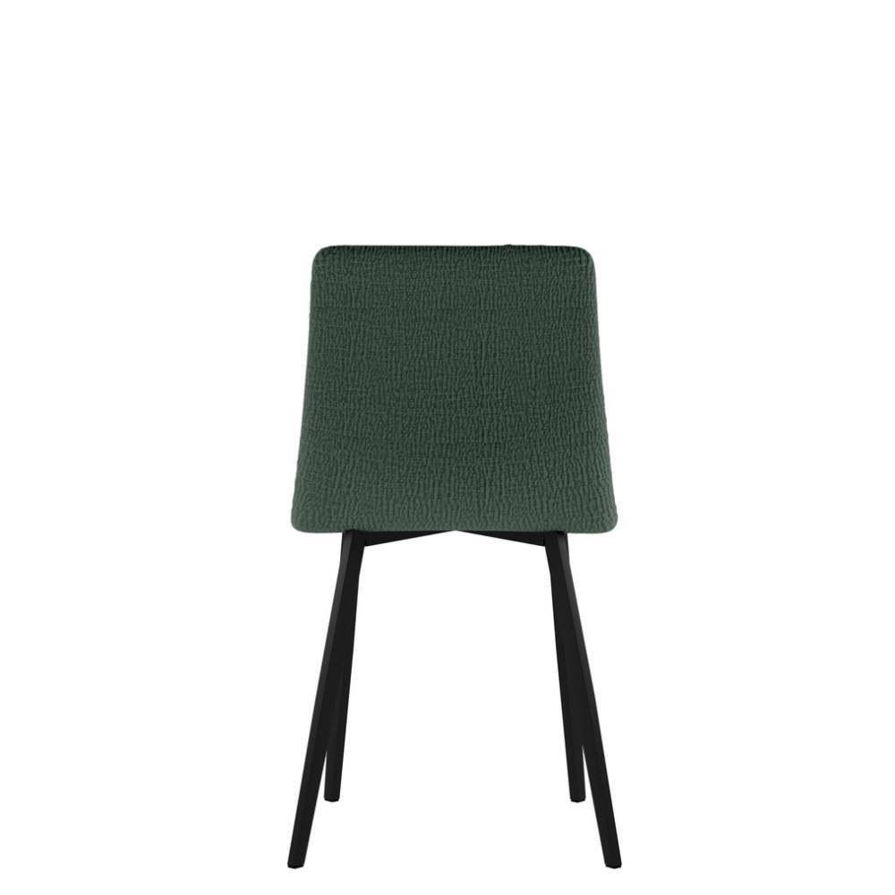 Polsterstuhl Hisami in Grün aus Webstoff (4er Set)