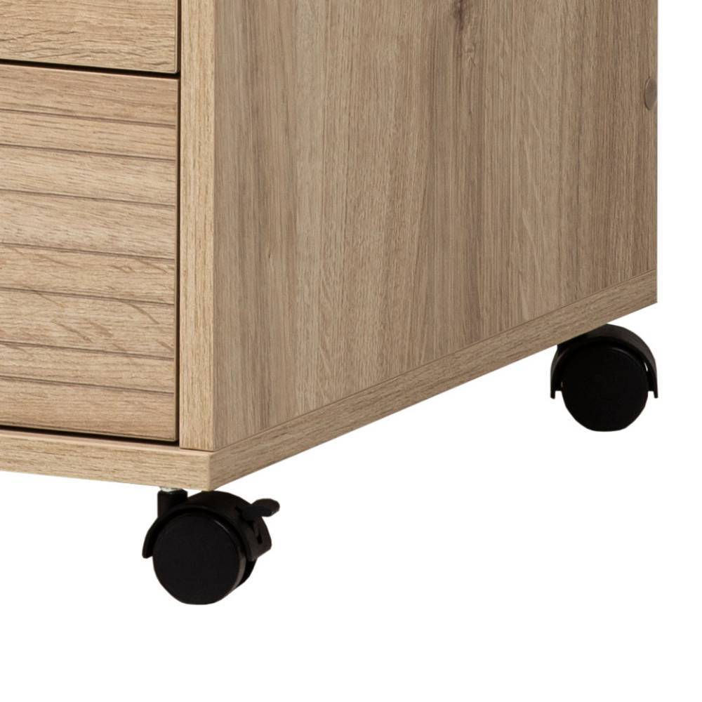Bürorollcontainer Rasvanna mit drei Schubladen 57 cm hoch
