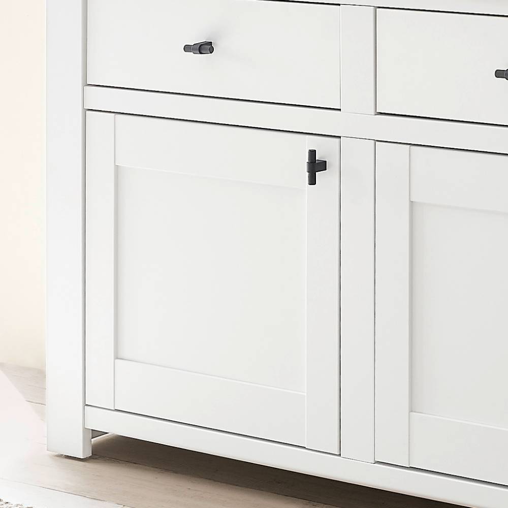 Sideboard Beno im Landhausstil in Holzoptik Pinie weiß