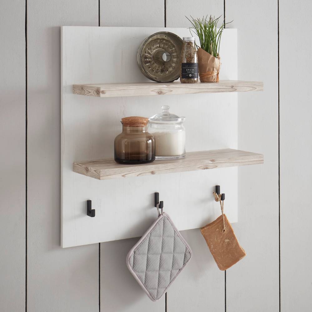 Einbauküchenzeile Flurencina im Landhausstil 191 cm breit (vierteilig)