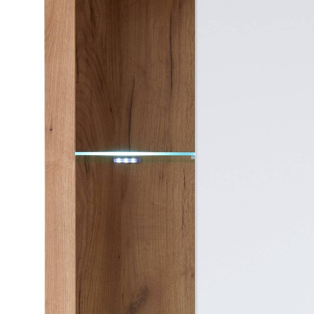 Wohnzimmer Anbauwand Asprecca in modernem Design 195 cm hoch (dreiteilig)