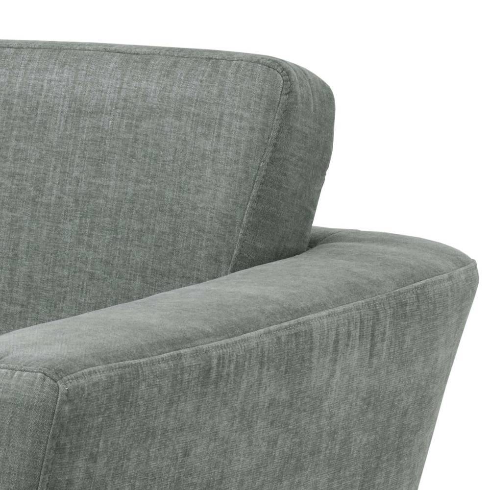 Sessel Titannia in Graugrün im Skandi Design
