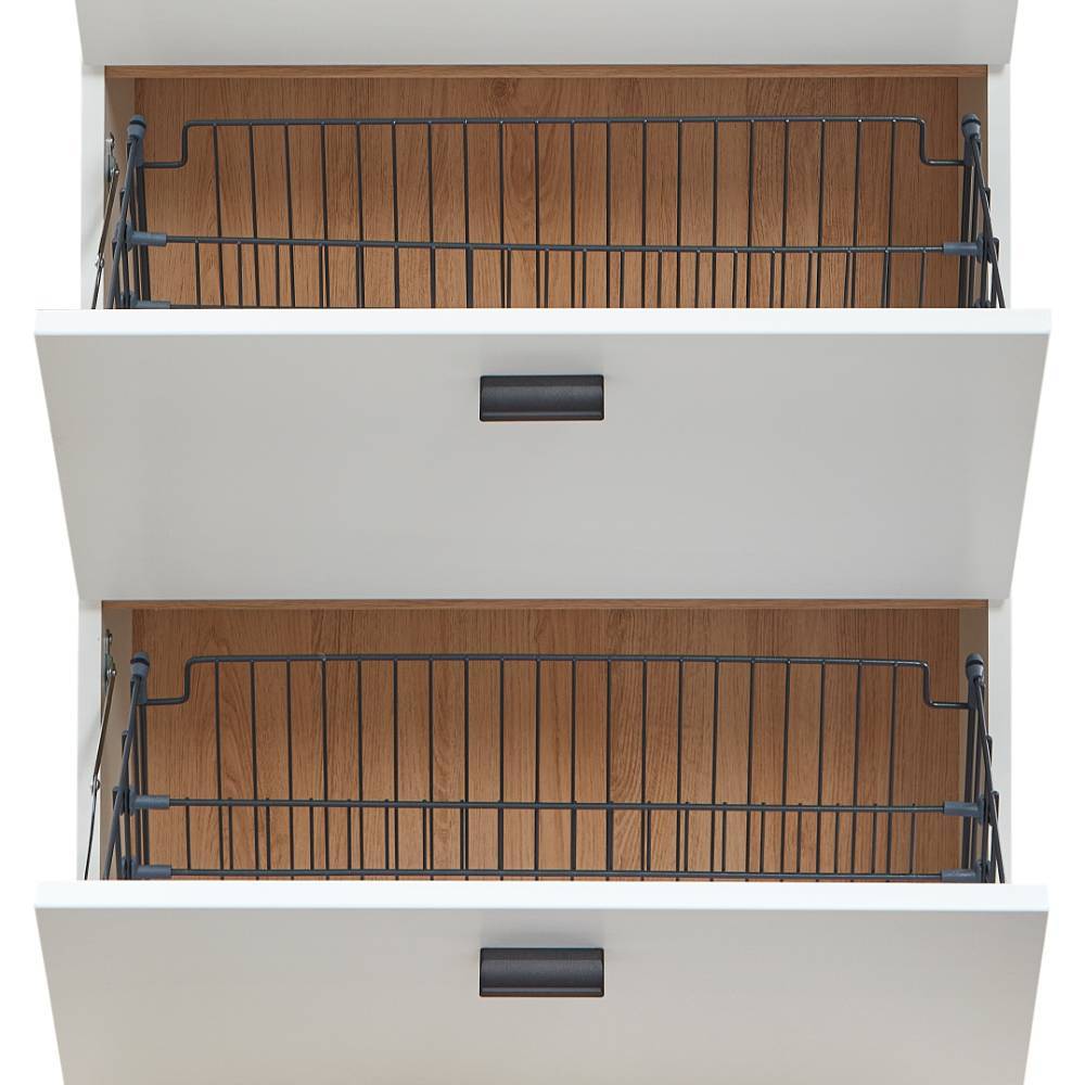 Schuhklappenschrank Luzie in modernem Design 25 cm tief