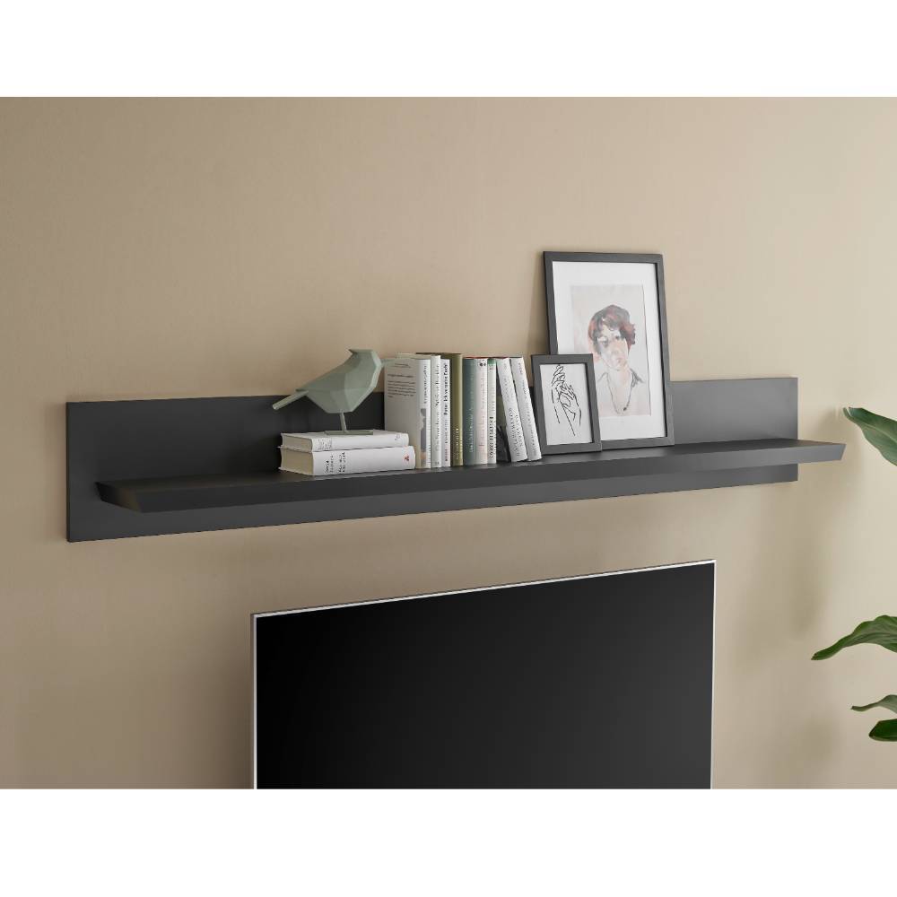 Wandboard Enjta in Schwarz matt 180 cm breit