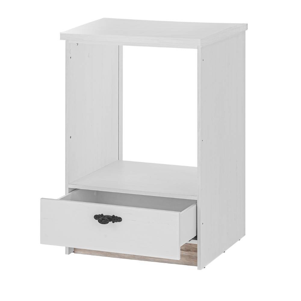 Landhausstil Küchenblock Flurencina in Weiß 60 cm tief (vierteilig)