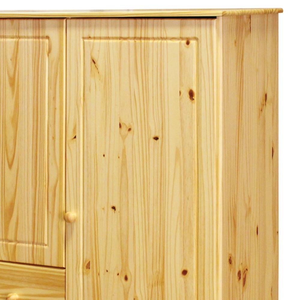 Wäscheschrank Tine aus Kiefer Massivholz mit Drehtüren
